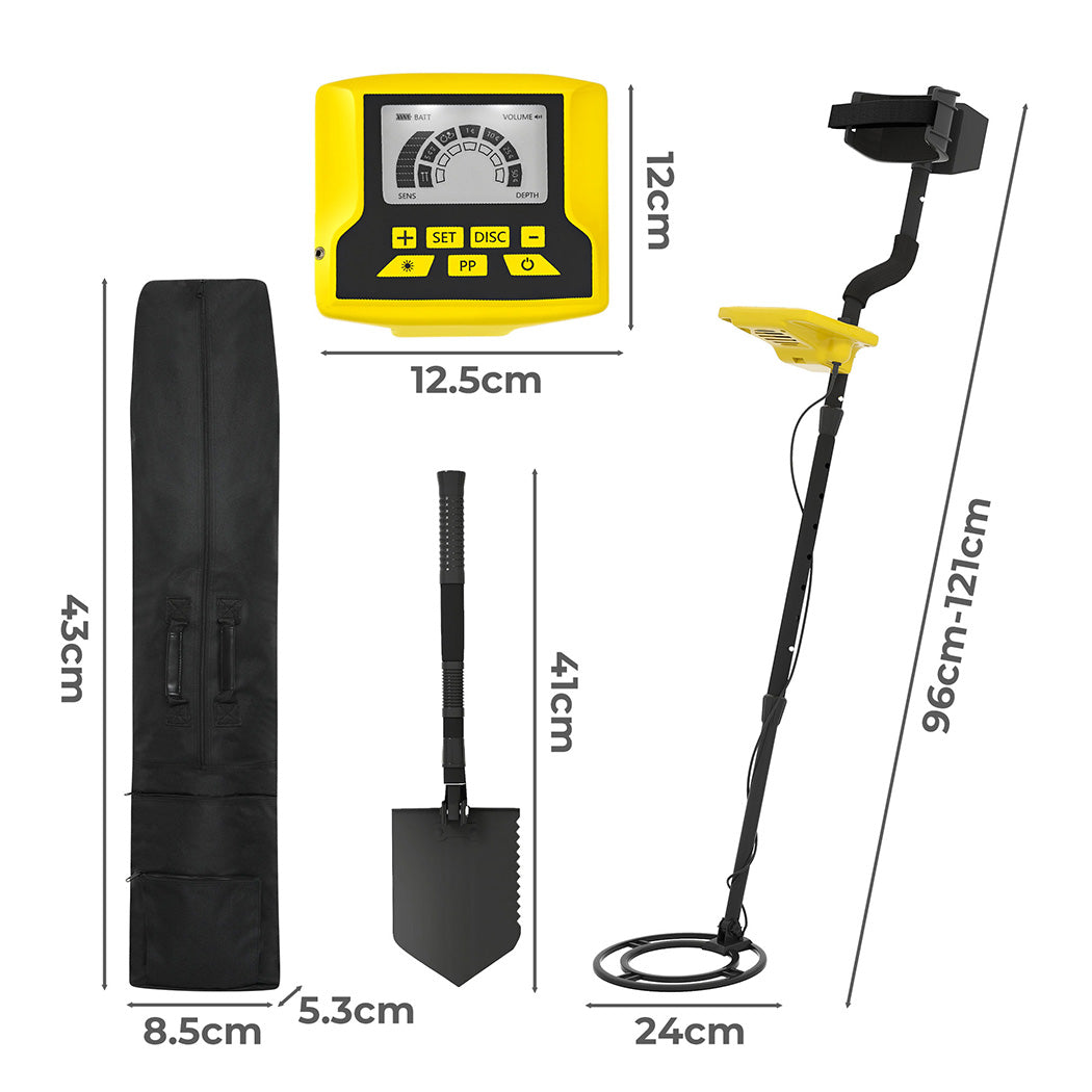 Traderight Metal Detector–Waterproof,LCD Display,24cm Coil-1973194185783775234