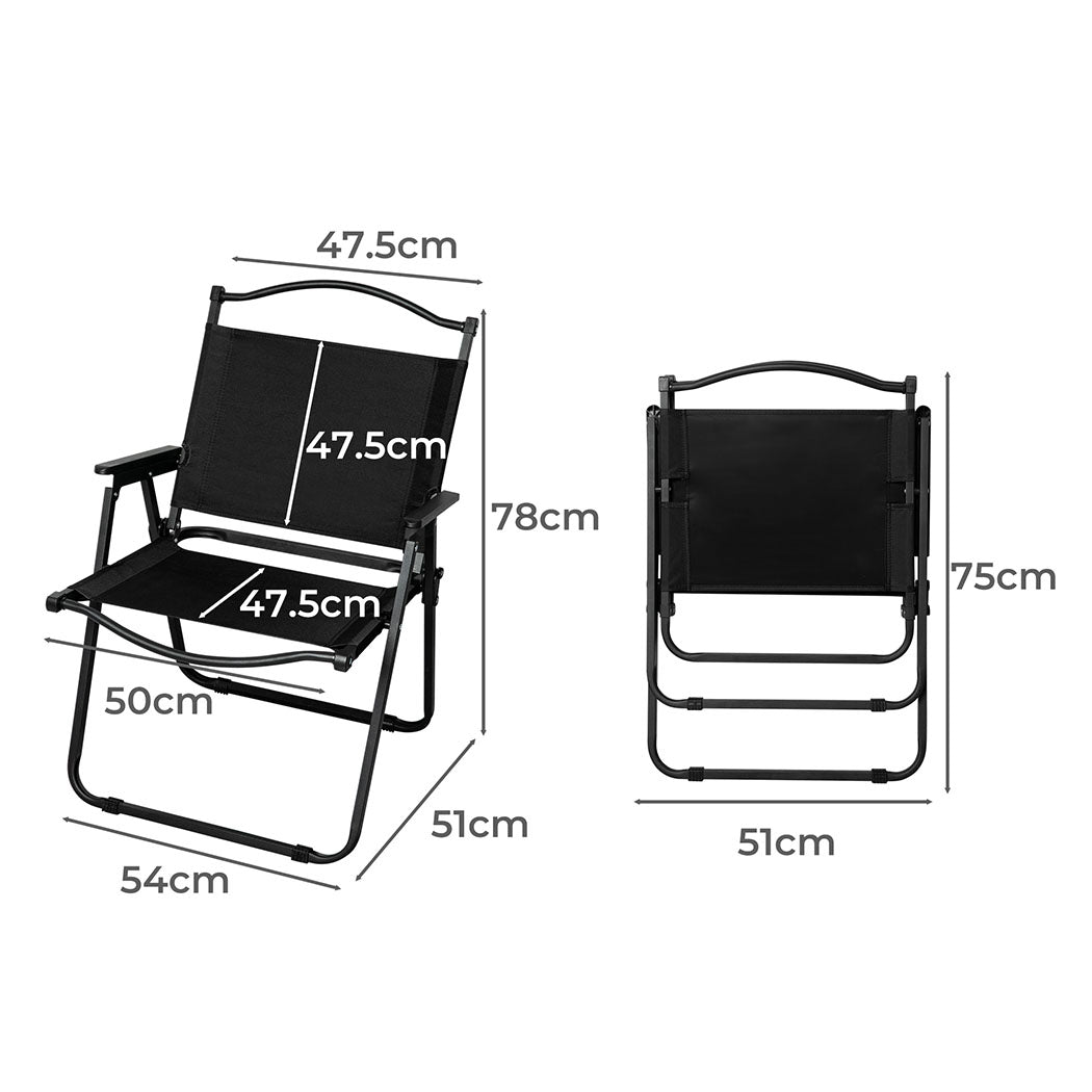 Levede 4PCS Camping Chair Folding Portable-1954802884650602498