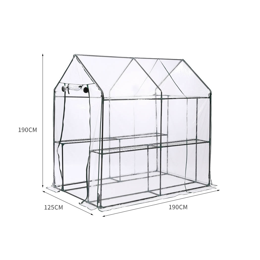 Levede 2 Tier Walk In Greenhouse Garden-1954802664768409602