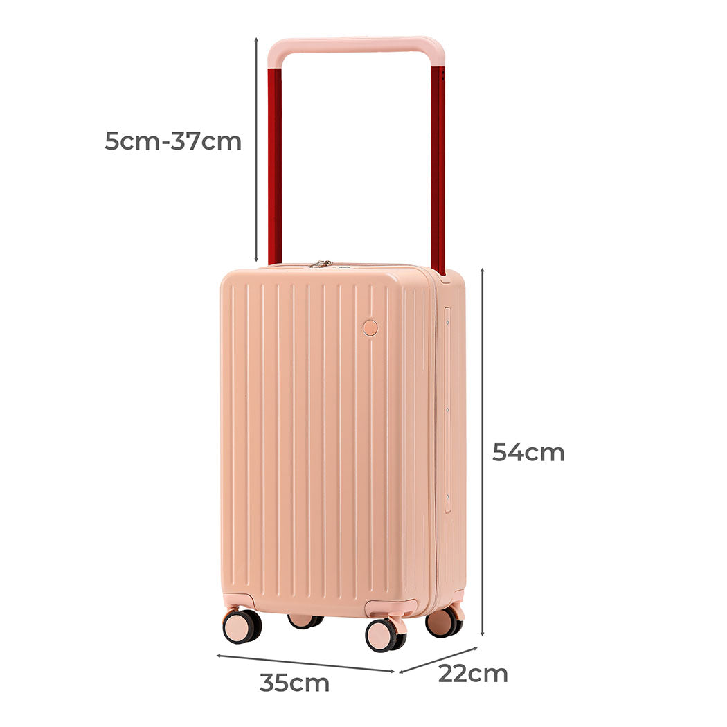 Slimbridge 20" Luggage Wide Handle TSA Lock Pink-1954802420341149698