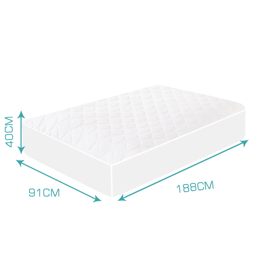 DreamZ Fitted Waterproof Bed Mattress Protector Single-1954802697798553602