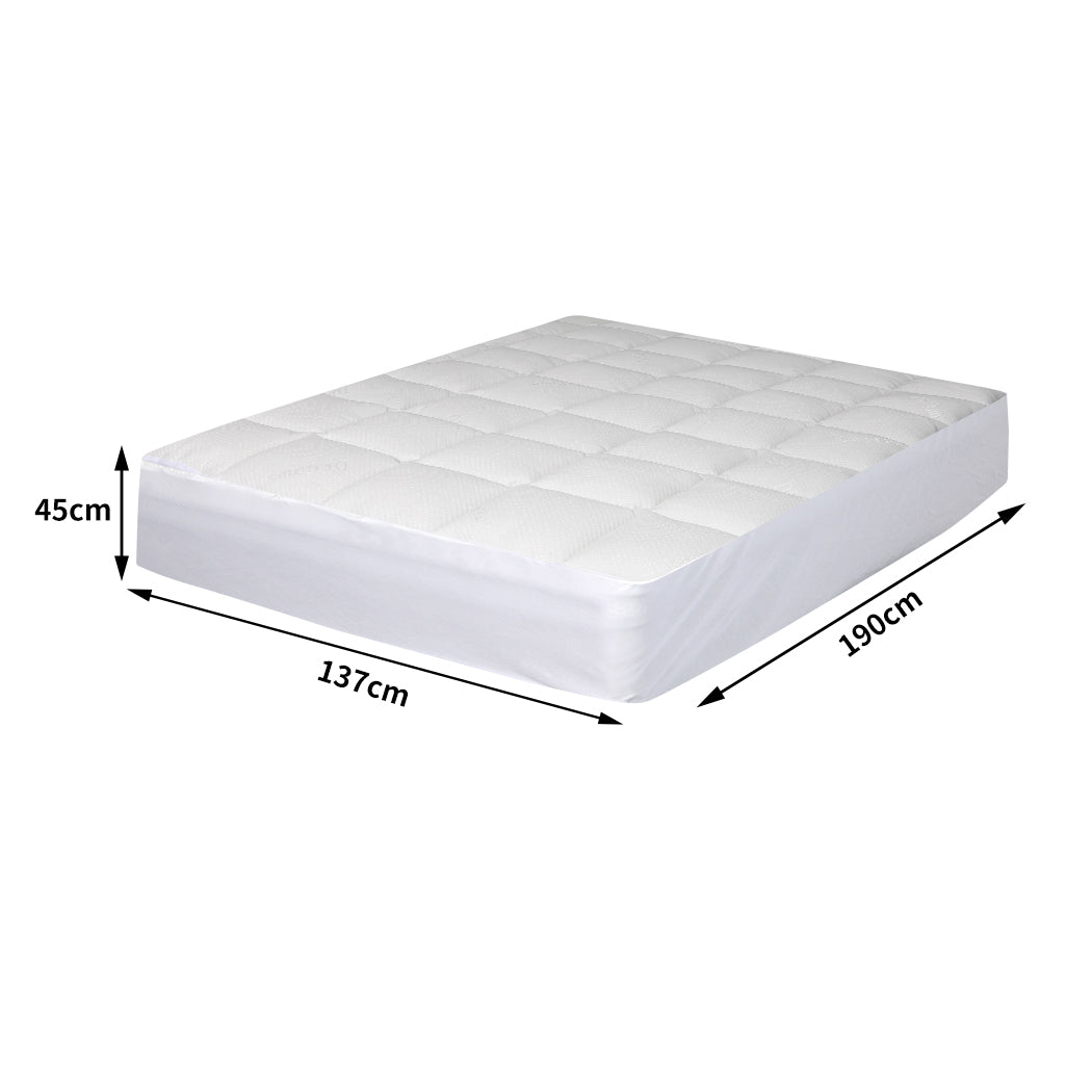 Dreamz Mattress Protector Luxury Topper Double-1954802866321494018