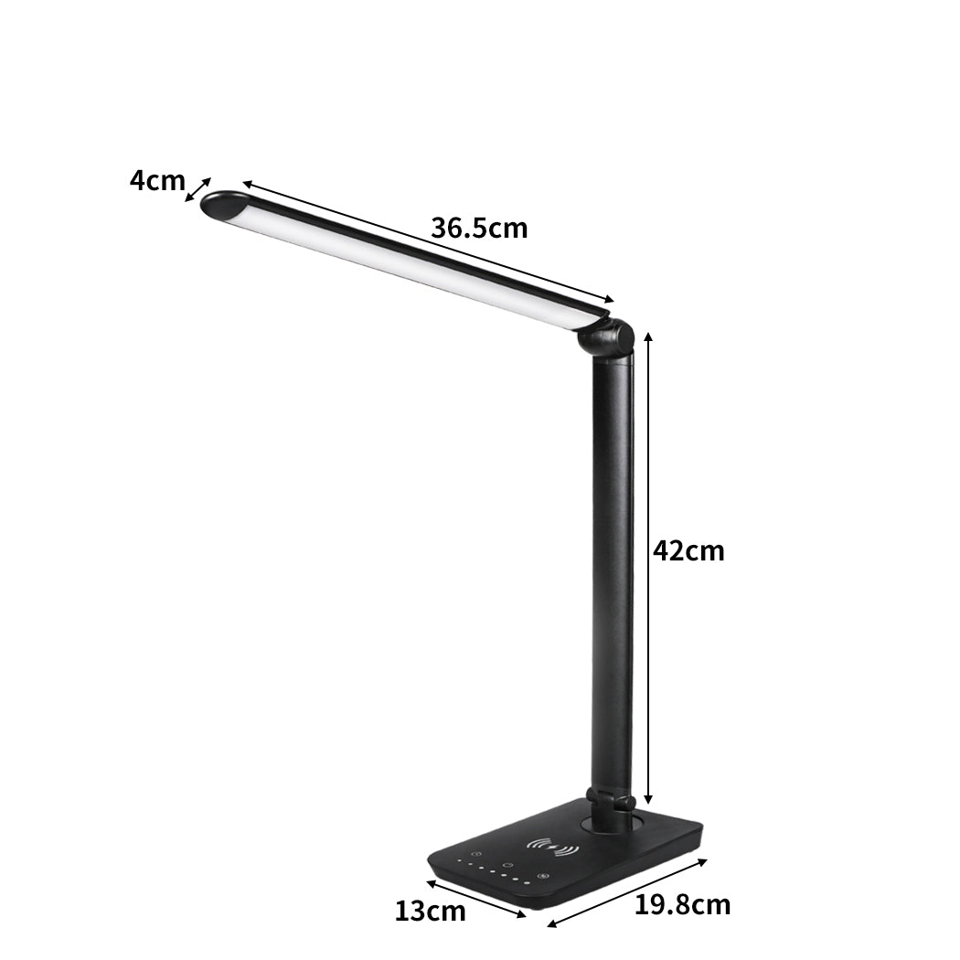 EMITTO LED Table Lamp Study Reading Black-1919892862334537730