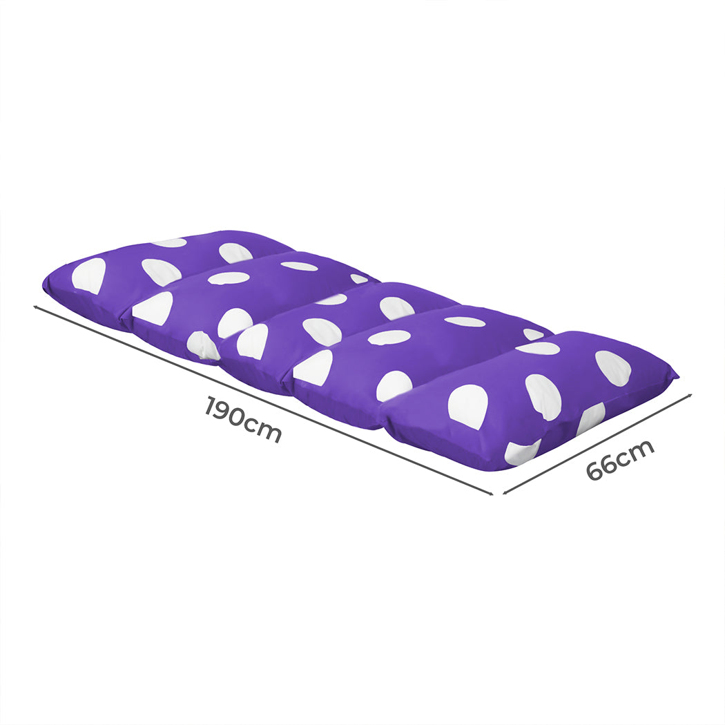 Dreamz Foldable Mattress Kids Pillow Purple Medium-1954802509595938818