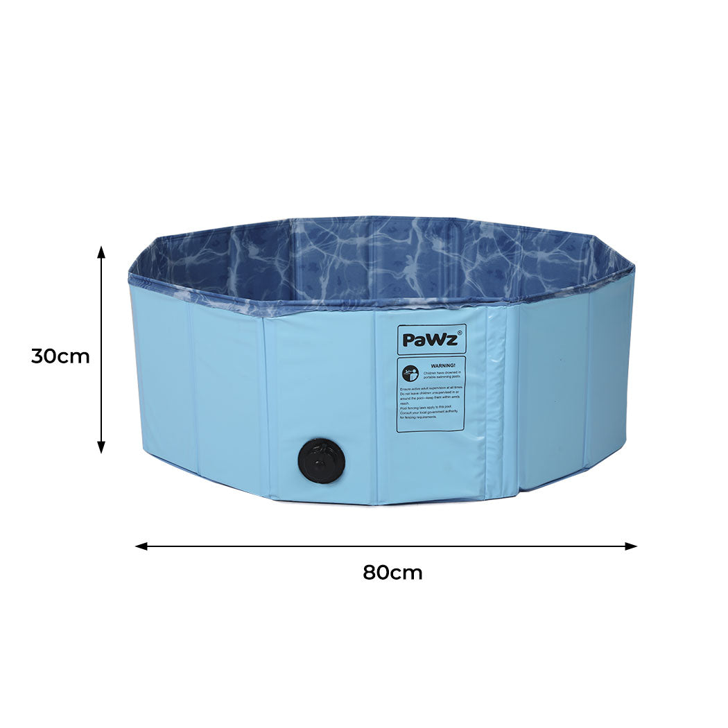 PaWz Folding Swimming Pool Dog Cat Washing M Medium-1954802535911002114