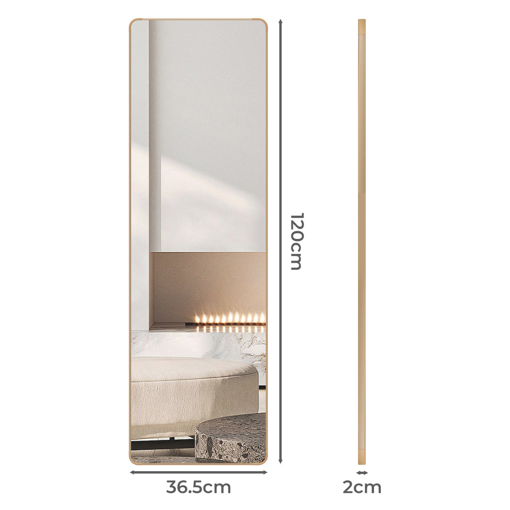 Yezi 120cm Wall Mounted Full Length Mirror Door Hanging-1954802444785553410