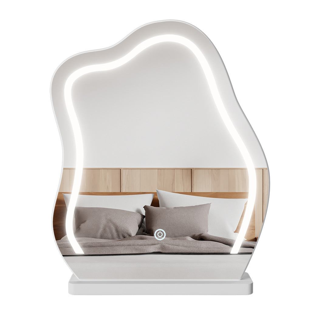 Levede Dressing Table Stool Set with Mirror Led-1954802443267215363