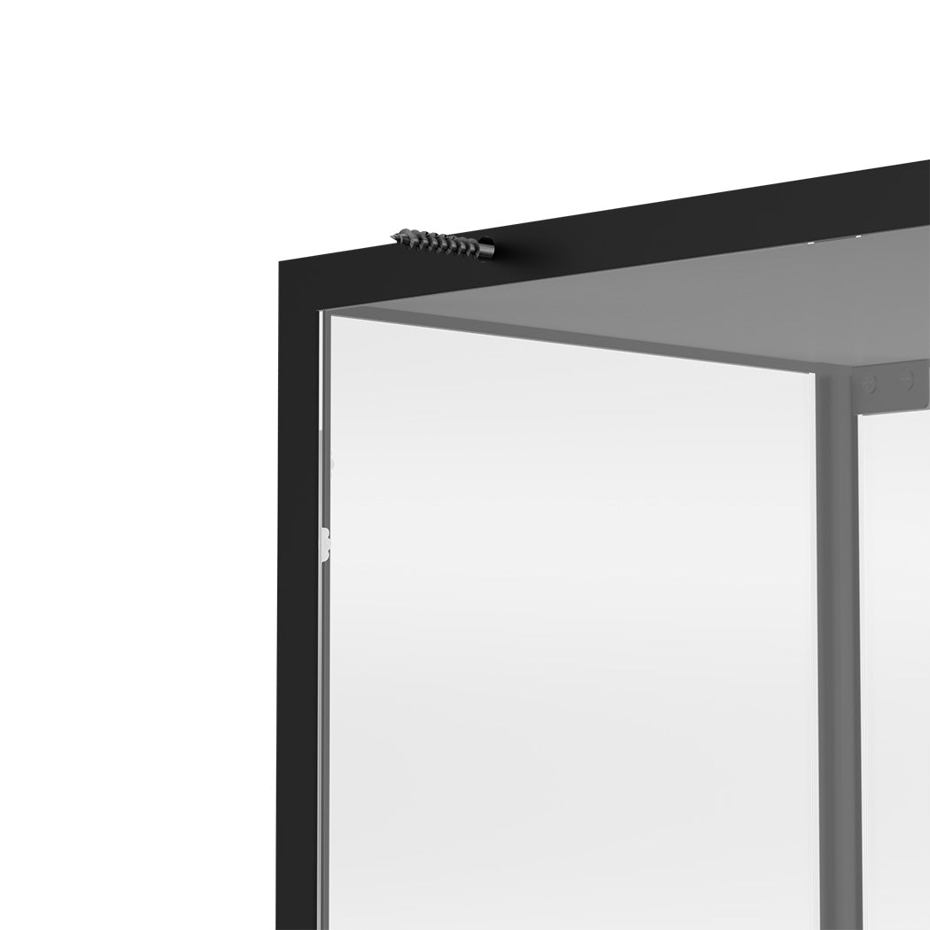 Stacked Glass Display Cabinet Steel 4 Tier 160cm-1954802409951858691