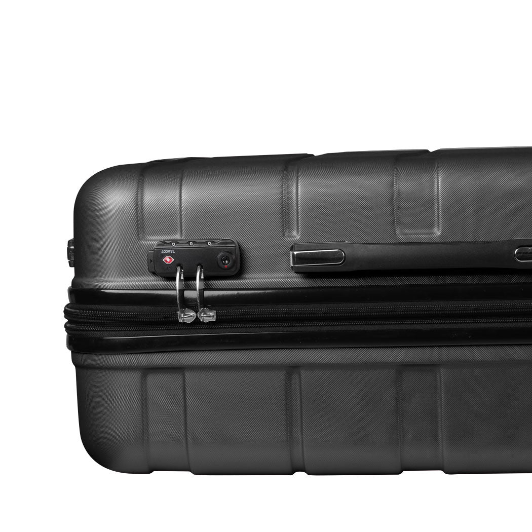 Slimbridge 24" Inch Expandable Luggage Black 24 inch-1954802818728726531