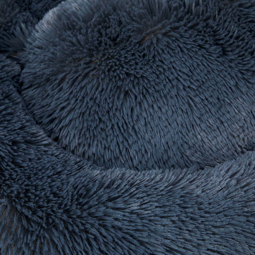 PaWz Pet Bed Cat Dog Donut Nest Calming XXXL Dark Grey XXX-Large-1954802763556851715