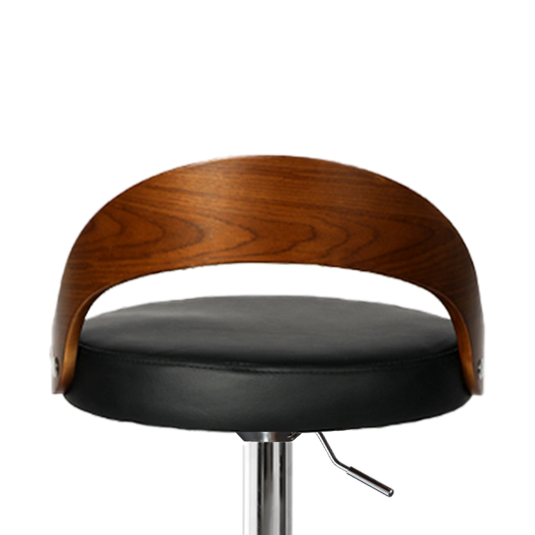 Levede 1x Kitchen Bar Stools Gas Lift Silver-1910113241103732739