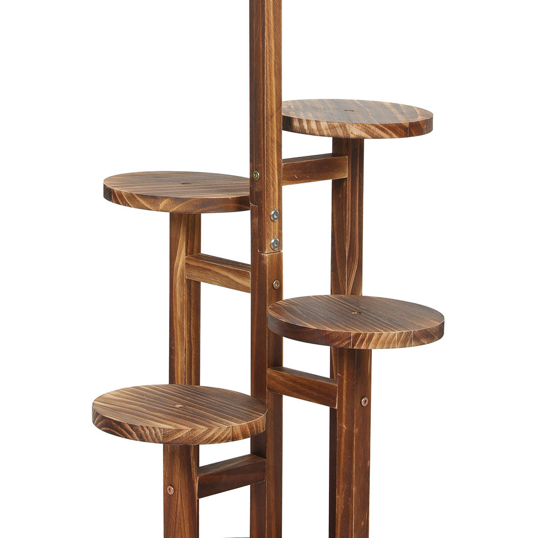 Levede 4-Tier Plant Stand Wood Wooden-1910112311264284675