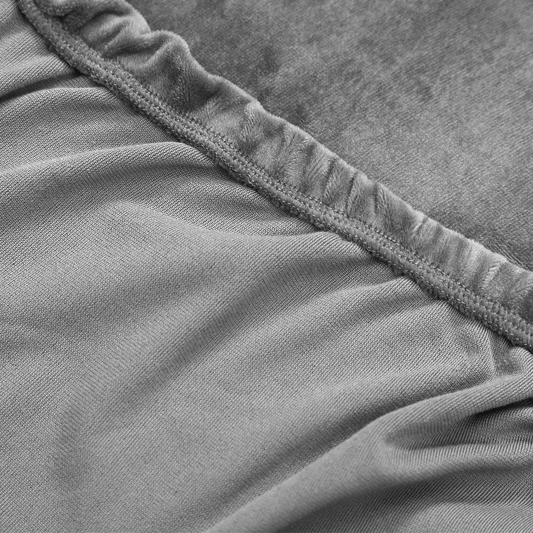 Marlow Sofa Covers 1 Seater High Stretch Grey-1910112339542282243