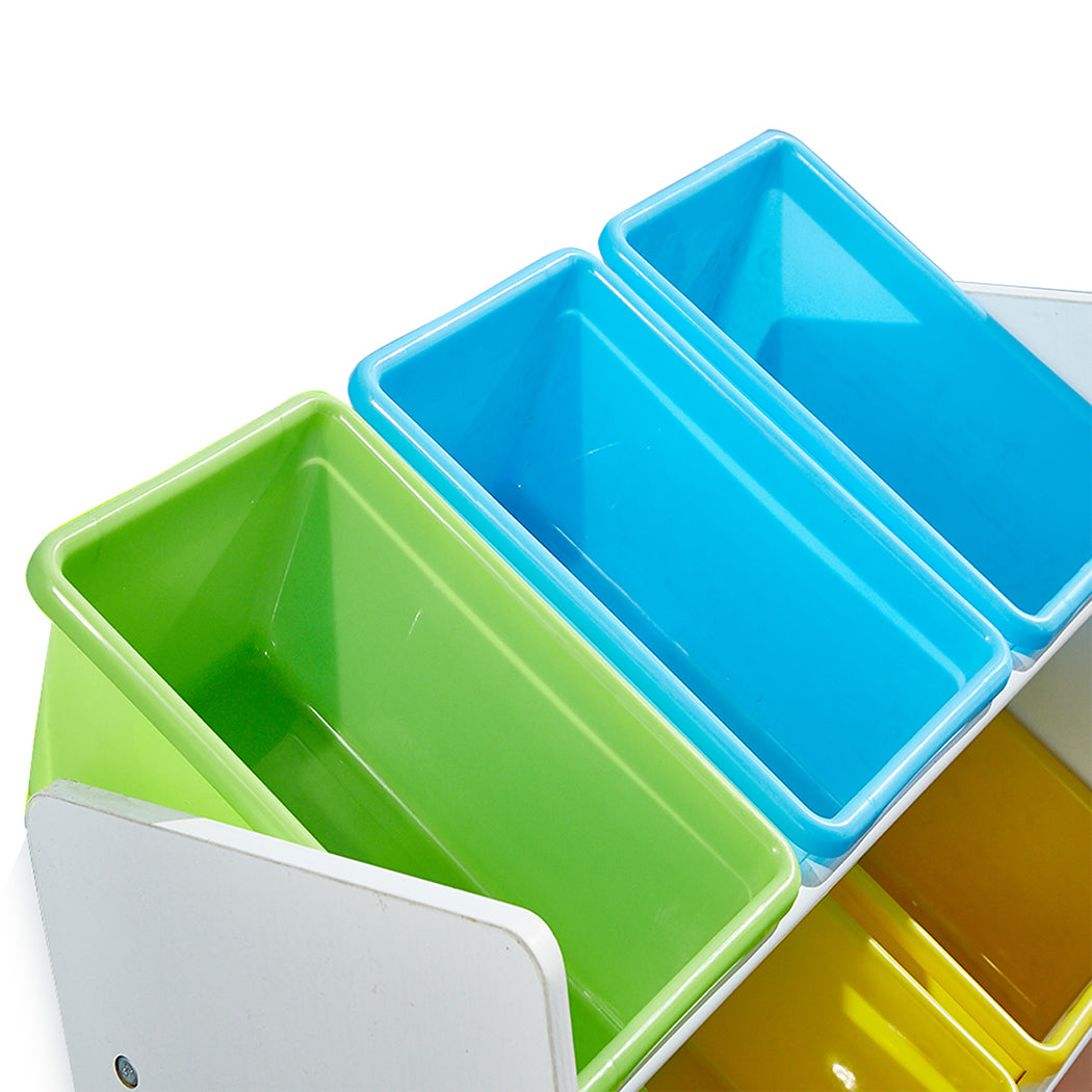 Levede 9 Bins Kids Toy Box Bookshelf-1917016717956091907