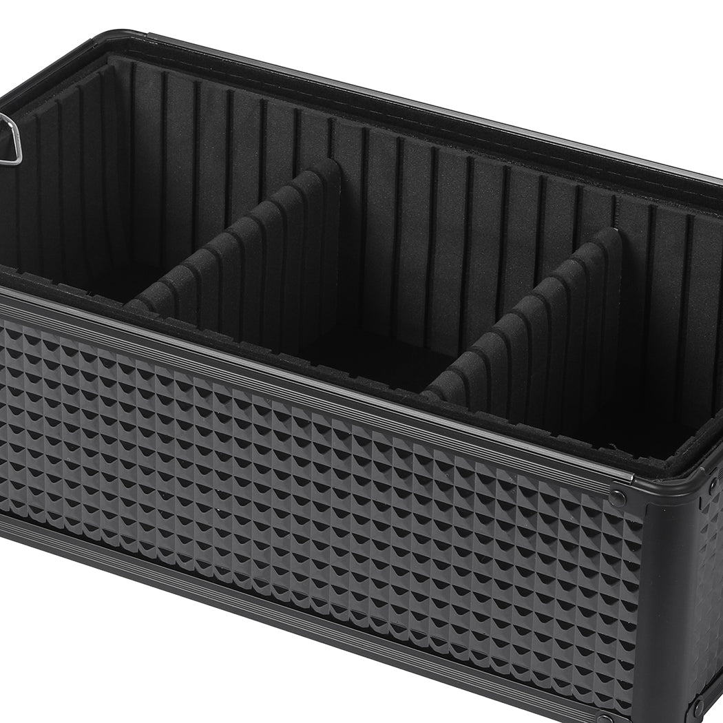 Professional Makeup Case Organizer Box Black-1919892938159165443