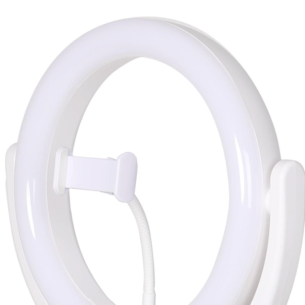 12'' LED Ring Light with Tripod Stand White-1919892833343508483