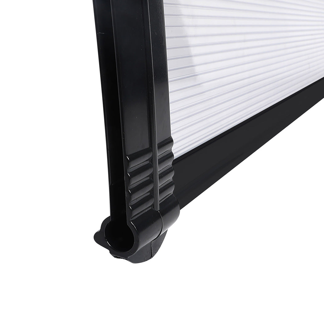Mountview Window Door Awning Outdoor 1M X 2.4M Transparent 1x2.4M-1954802872516481027