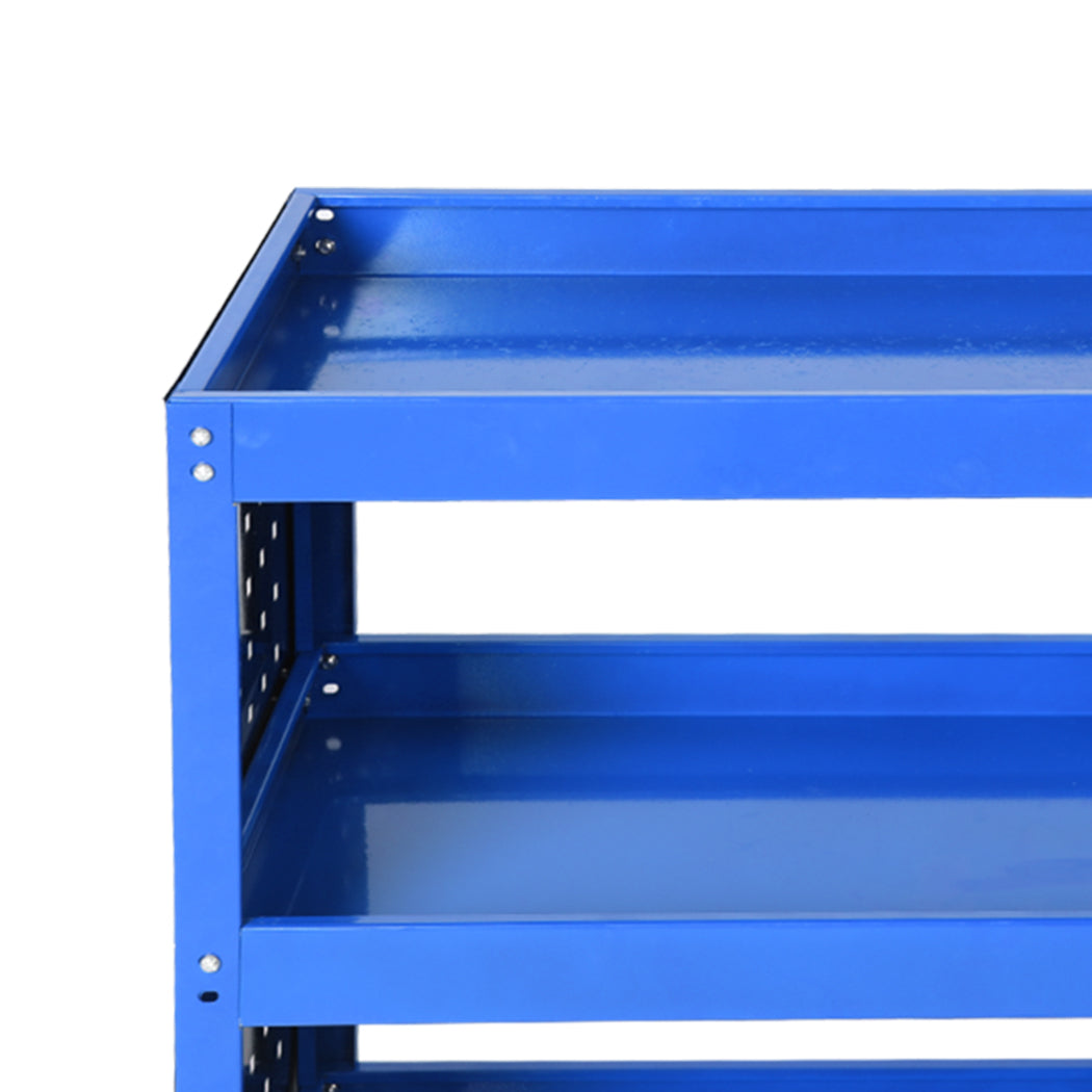 Traderight Tool Trolley Cart 3 Tier Blue-1919892898338443267