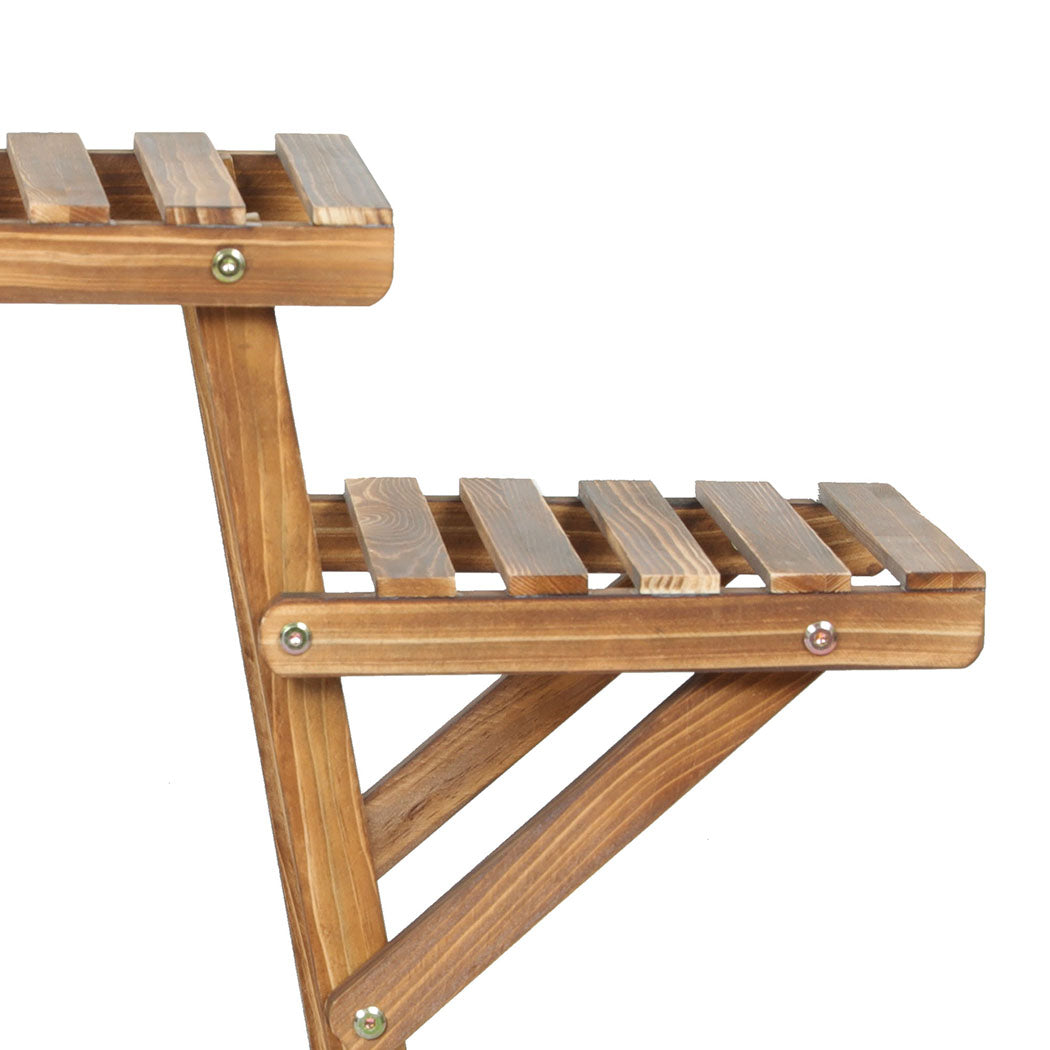 Levede 4-Tier Plant Stand Wood Wooden-1910112311721463811