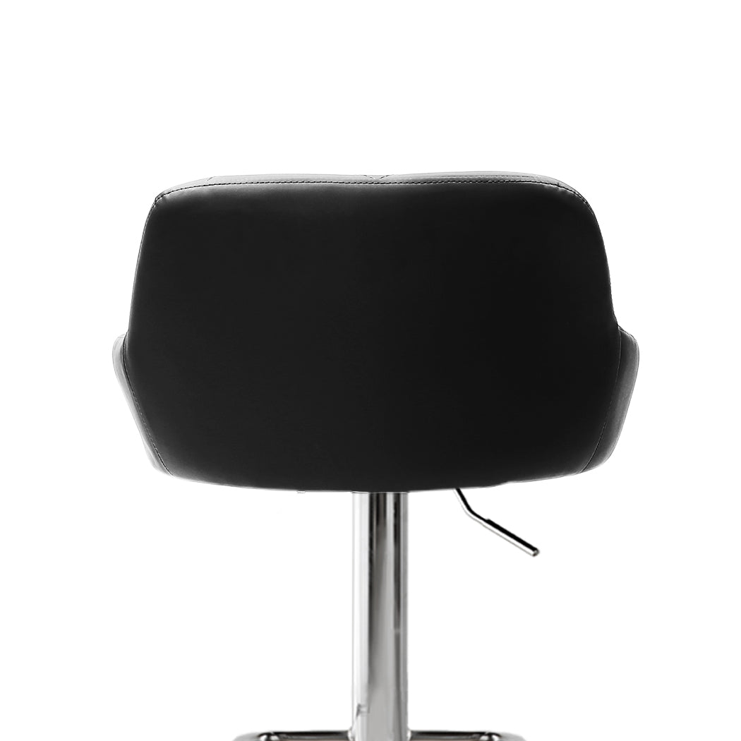 Levede 2x Bar Stools Kitchen Barstools Black-1919892919079276547