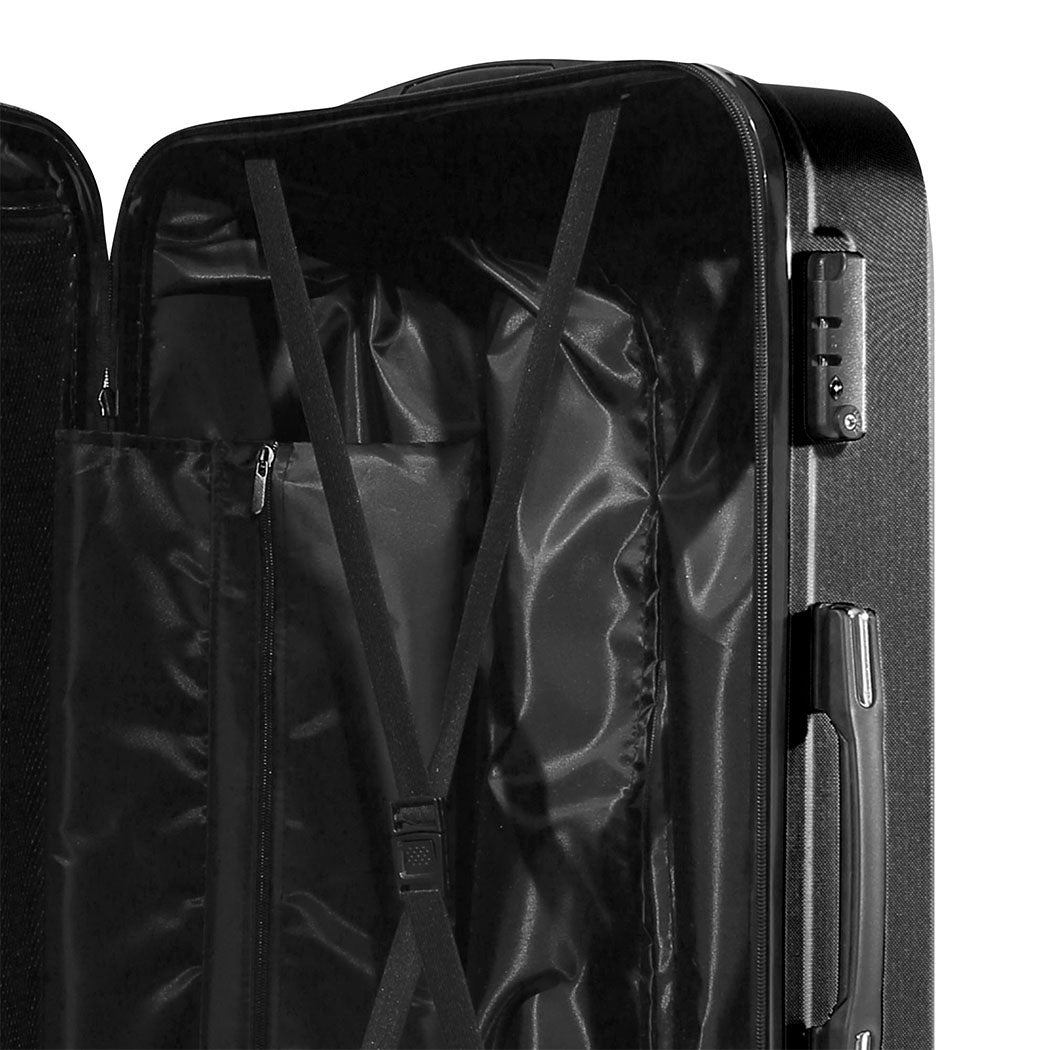 Slimbridge 24" Travel Luggage Lightweight Black 24 inch-1954802802417078275