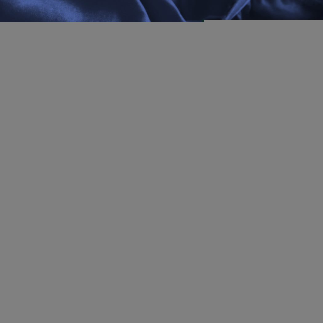 DreamZ Silky Satin Sheets Fitted Flat Queen Blue-1954802914501464067