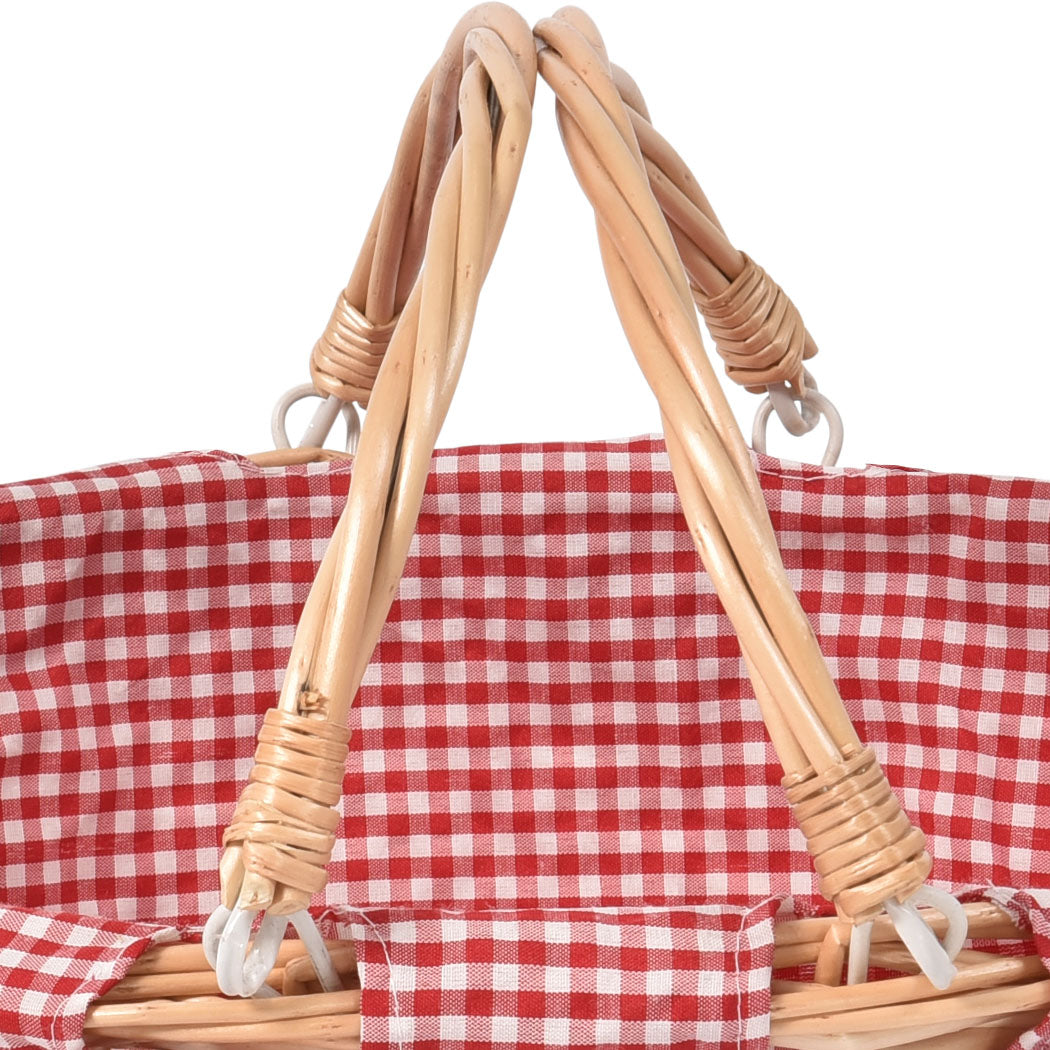 Picnic Basket Baskets Outdoor Deluxe-1910112332739121155