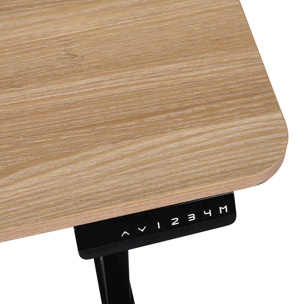 Levede Standing Desk Riser Motorised Oak-1919892936766656515