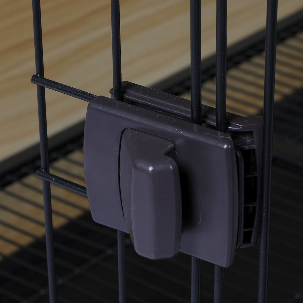 PaWz Wooden Wire Dog Kennel Side End L Large-1954802558304391171