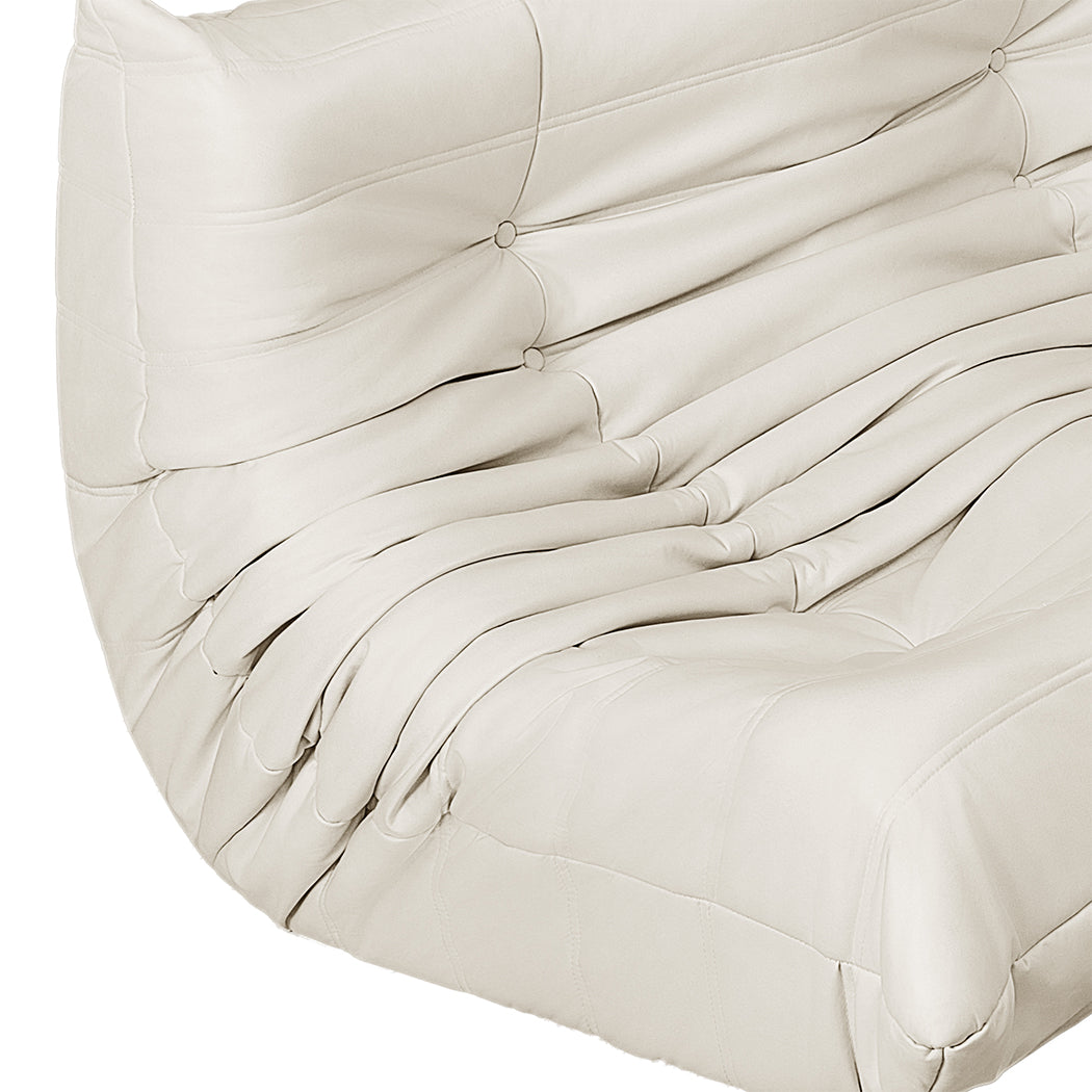 Levede 2 Seaters Floor Sofa Caterpillar Lounge-1954802350011060227