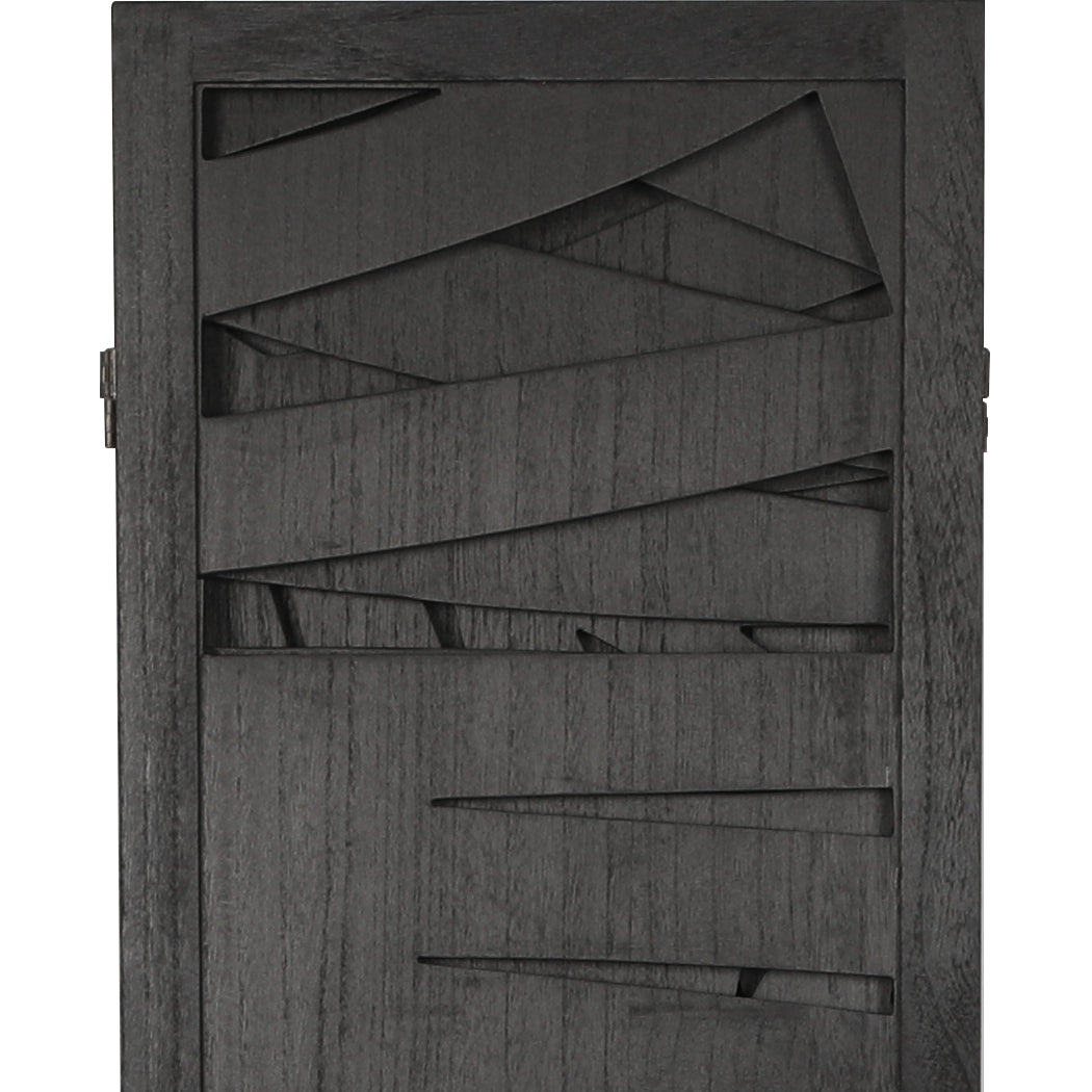 Levede 6 Panel Partition Room Divider Black-1910112322177863683