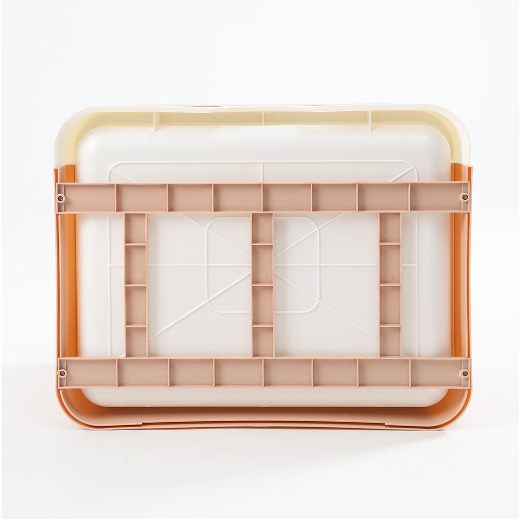 PaWz Foldable Cat Litter Box Tray Enclosed Pink-1954802553183145987