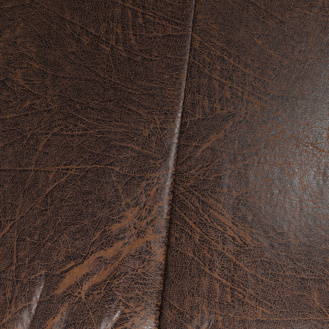 Marlow Bean Bag Chair Cover PU Couch Brown-1973194021832626179