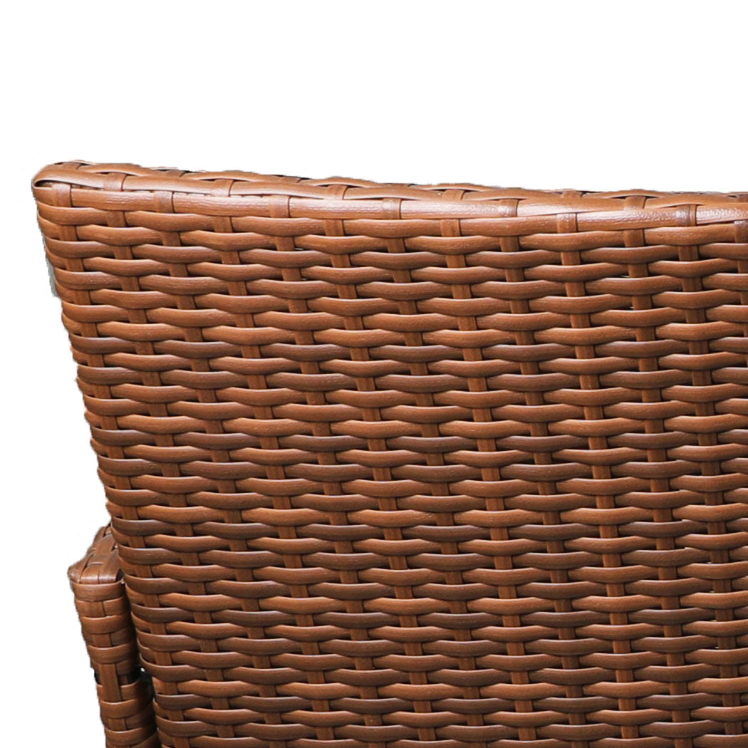 Levede Outdoor Furniture Setting Patio Brown-1919892868873457667
