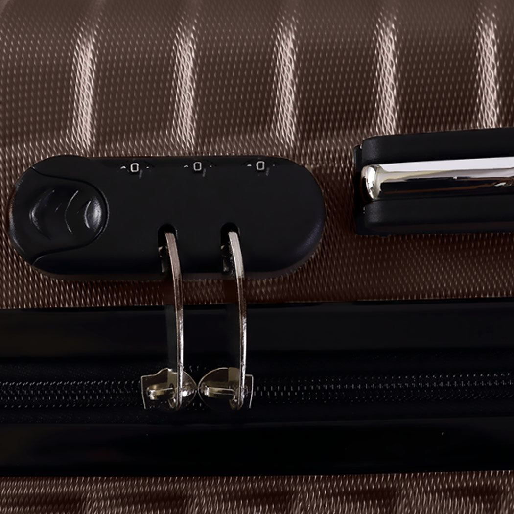 Slimbridge 20" Carry On Travel Luggage Coffee 20 inch-1954802806904983556