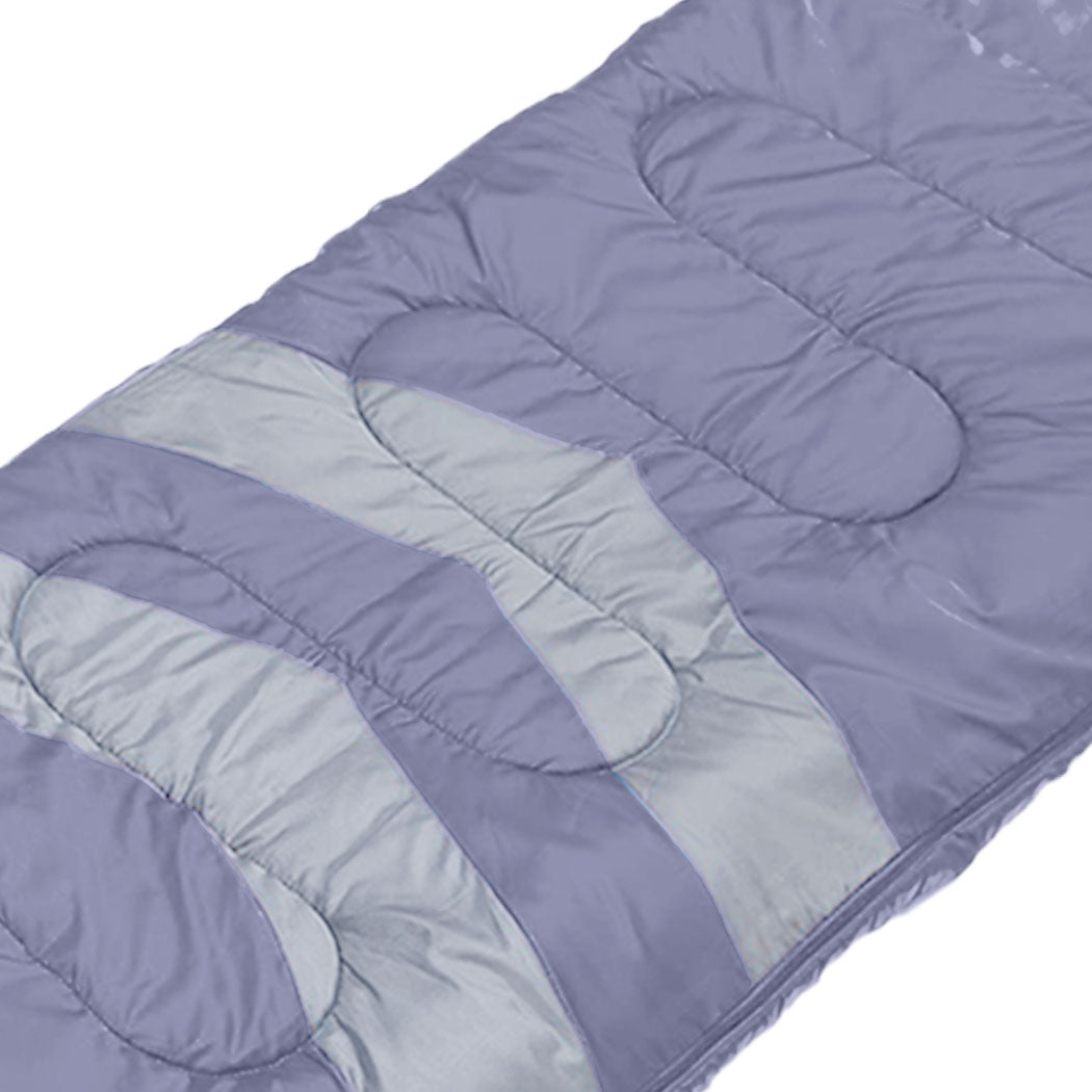 Mountview Single Sleeping Bag Bags Outdoor Grey-1954802651598295044