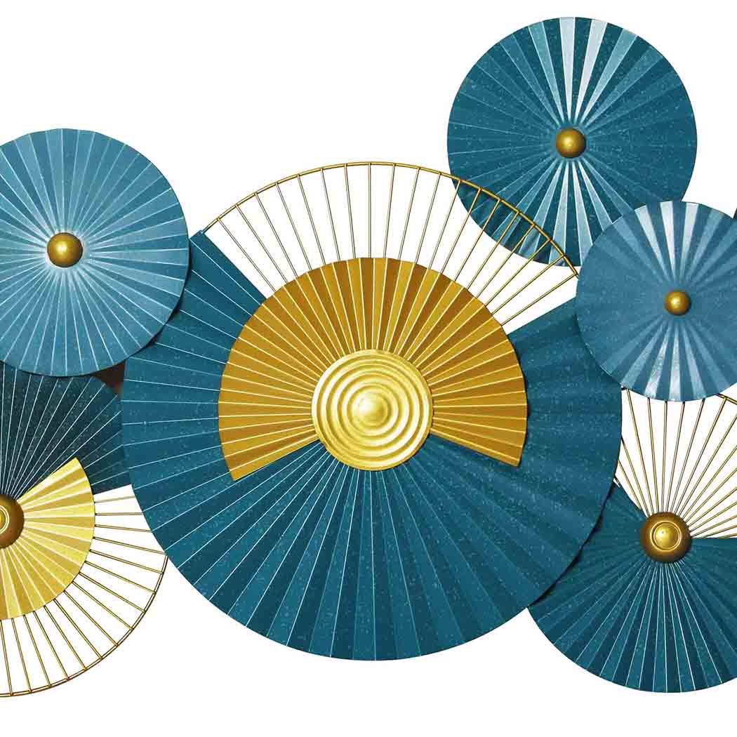 Levede Large Metal Wall Art Leaf Hanging-1910113317041606660