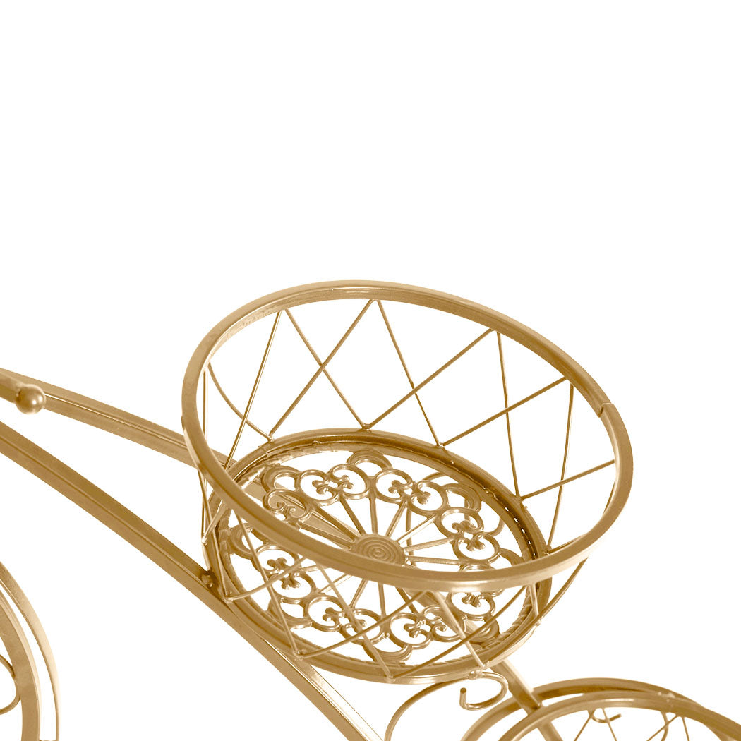 Levede Plant Stand Outdoor Indoor Metal Gold-1919892858664521732