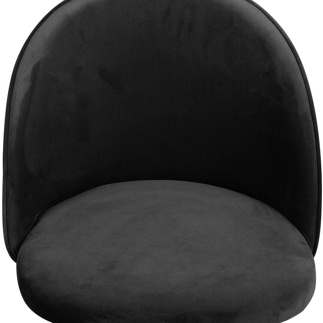 Levede 2x Dining Chairs Kitchen Cafe Black-1954802979055996932