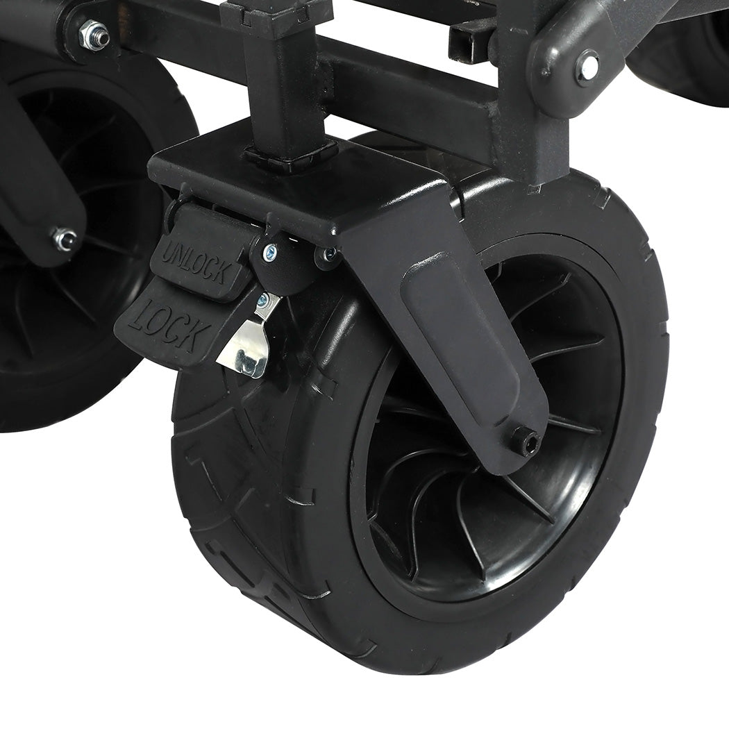 Lambu Garden Camping Trolley Outdoor Black-1954802672838250500