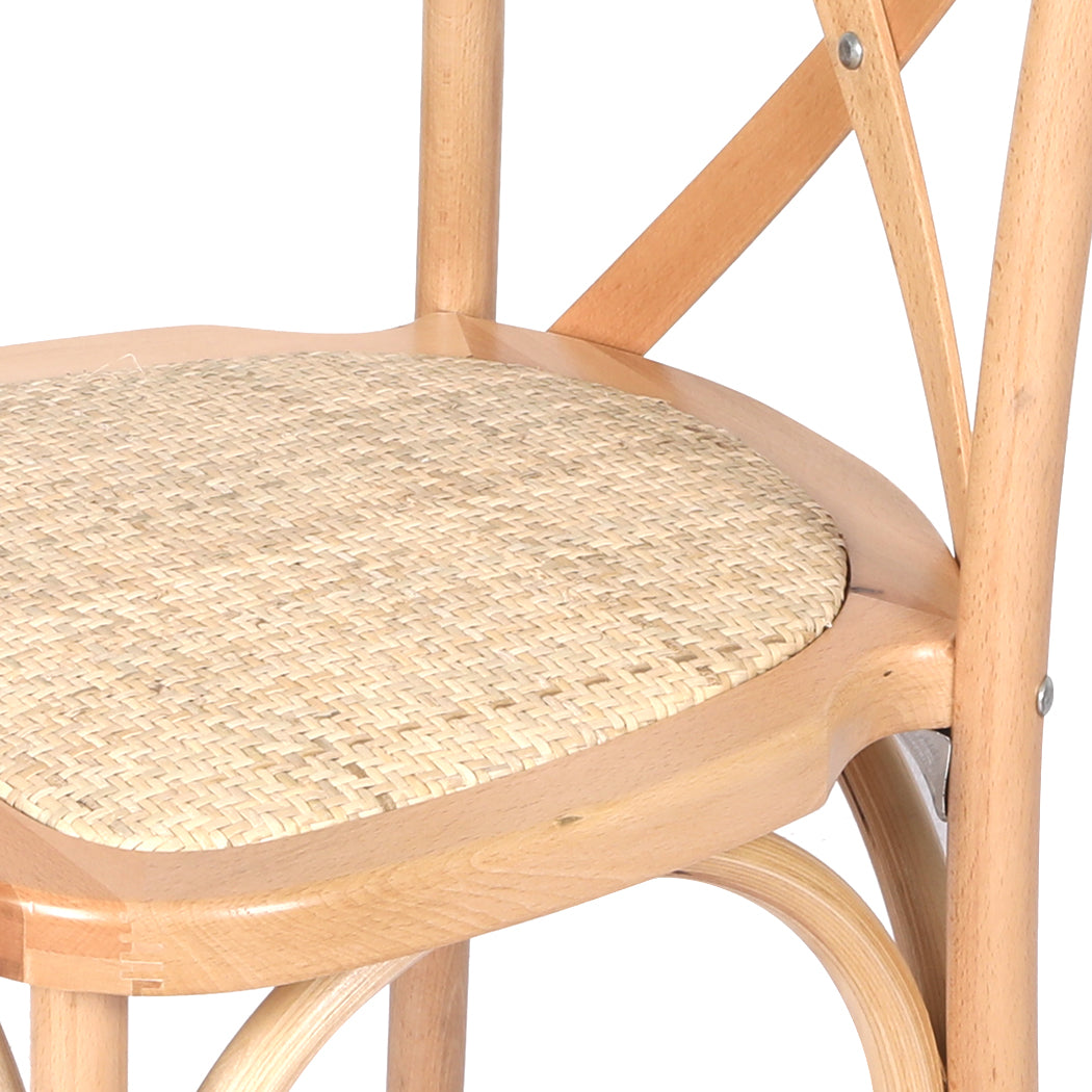 Levede 6X Dining Chairs Cross Back Chair-1973193559771320324