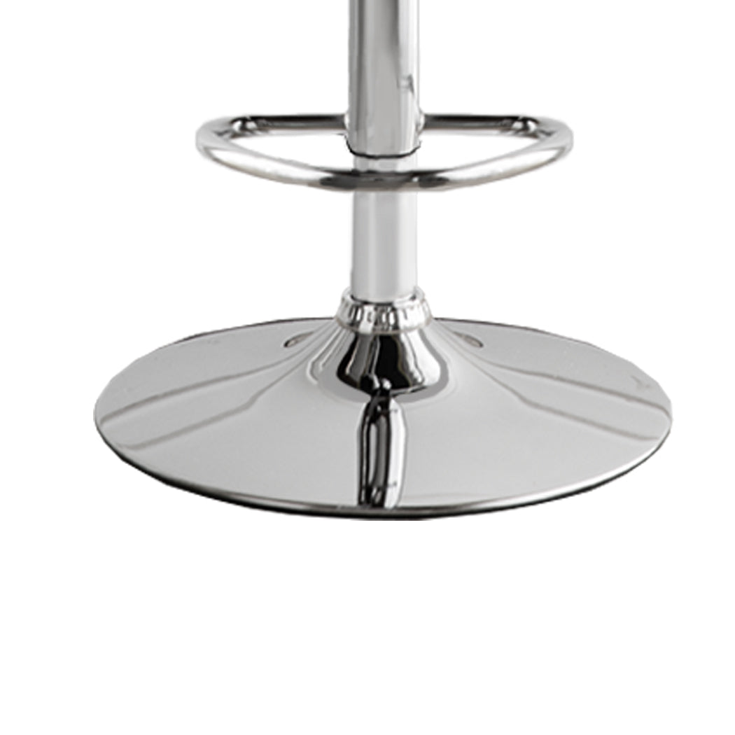 Levede 1x Kitchen Bar Stools Gas Lift Grey Silver-1954802951906267140