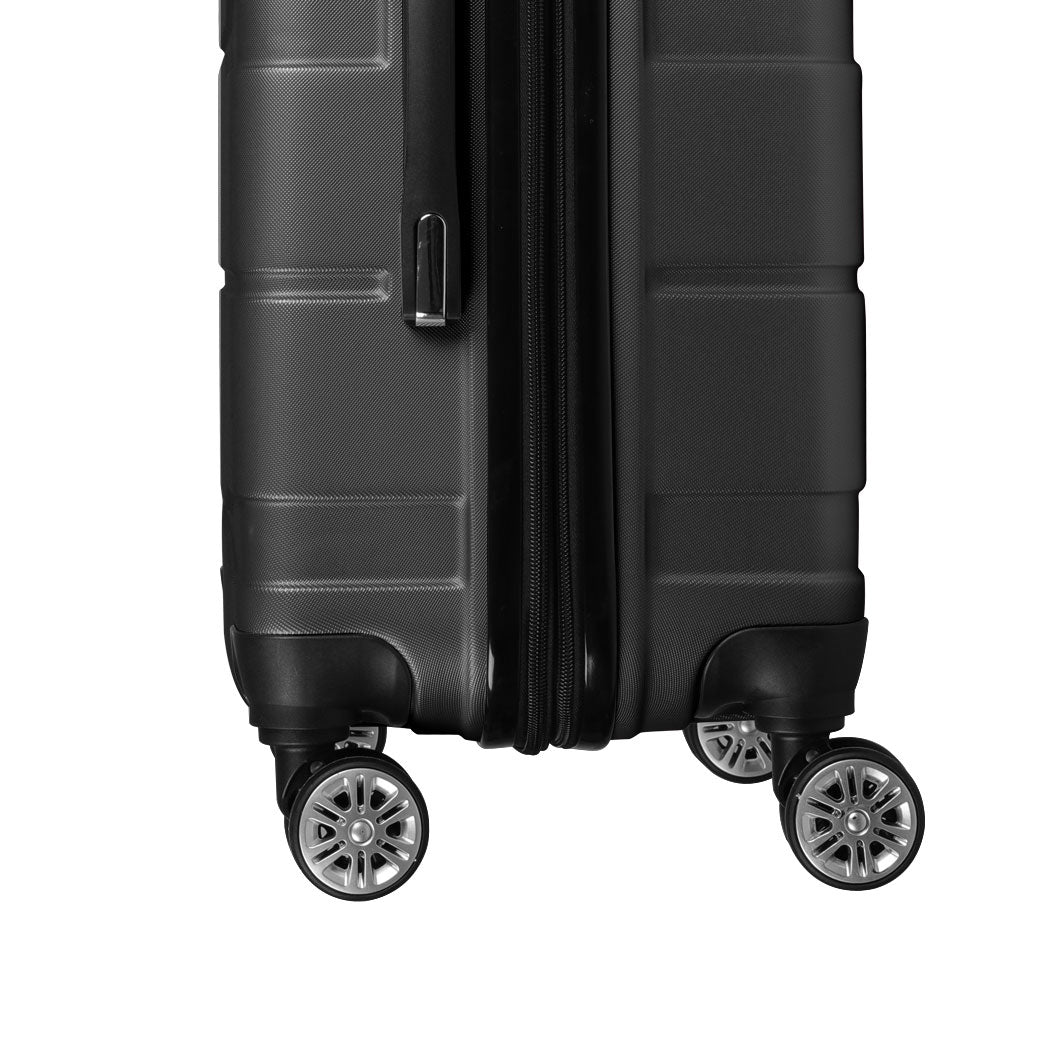 Slimbridge 24" Inch Expandable Luggage Black 24 inch-1954802818728726532