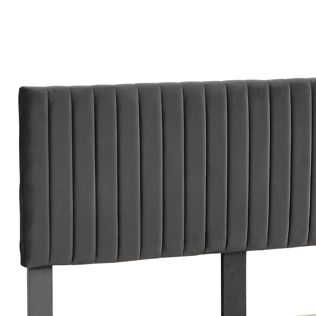 Levede Bed Frame Double Size Mattress Grey-1910113210632114180