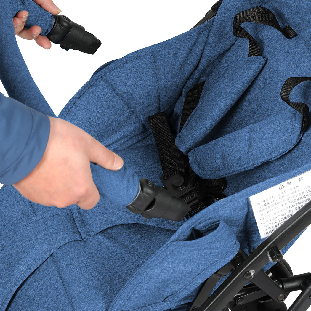 BoPeep Baby Stroller Kids Pram Push Blue-1919892903593906180