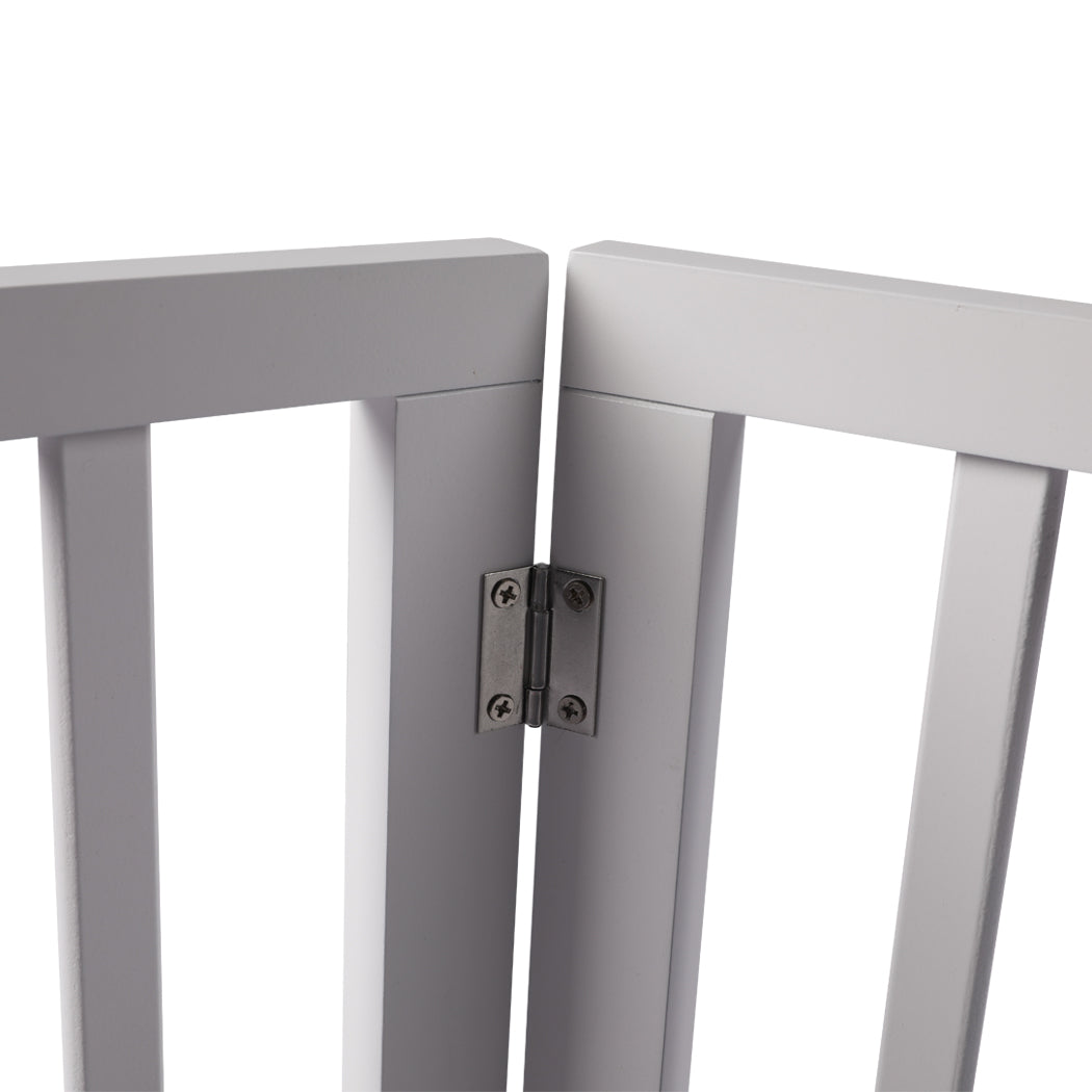Wooden Pet Gate Dog Fence Retractable White 2000x 3MM-1954802528499666948