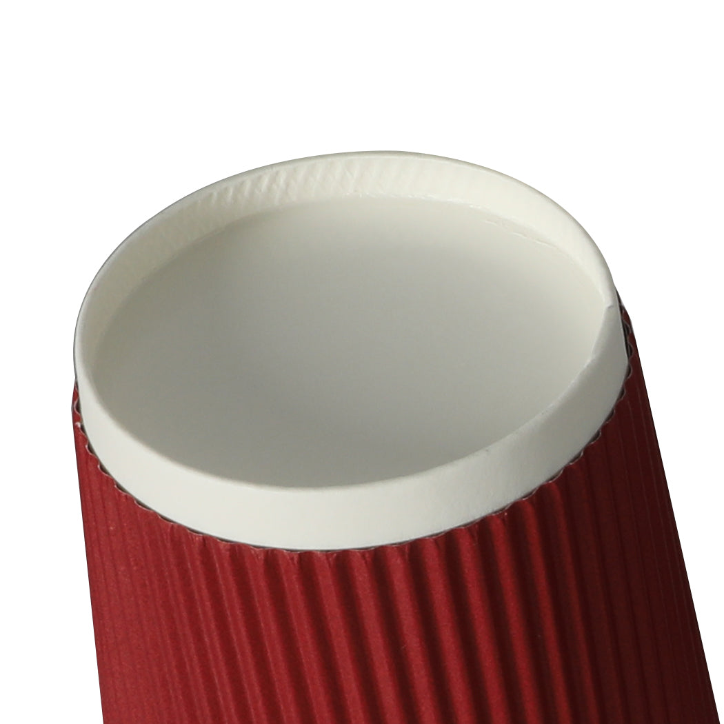 500 Pcs 16oz Disposable Takeaway Coffee Red-1954802897040576516