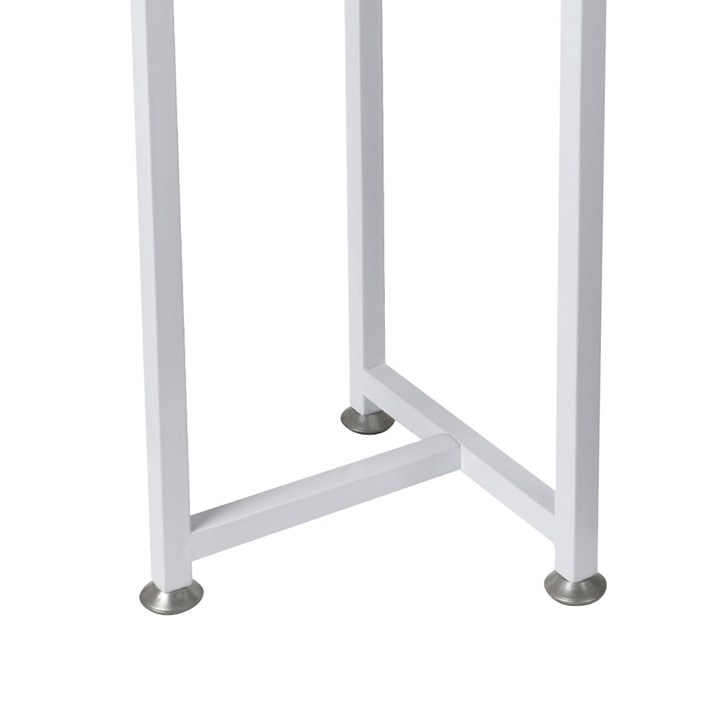 Levede Plant Stand Outdoor Indoor Flower White Medium-1954802663715639300