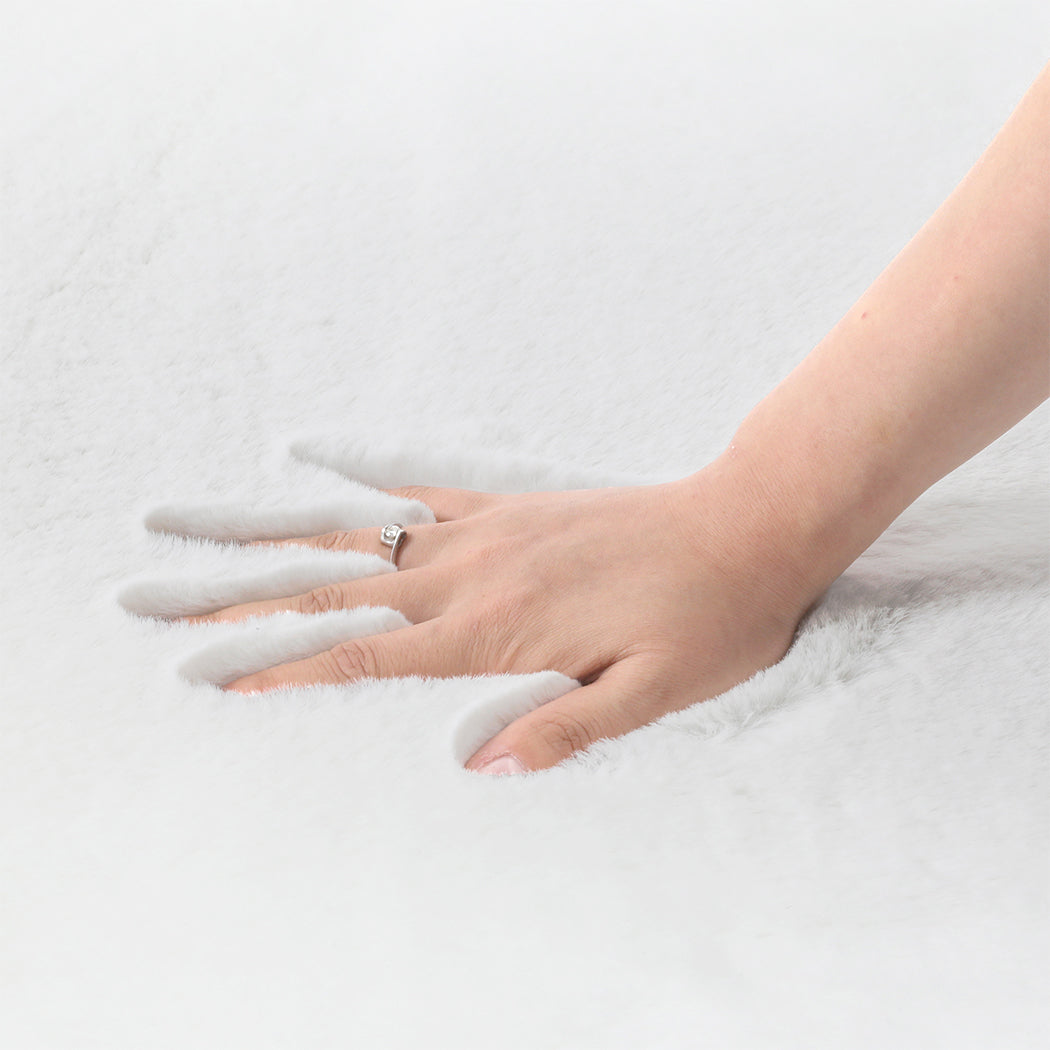 Marlow Floor Rug Area Rugs Cloud Fluffy 60X160cm White-1954802714328305668