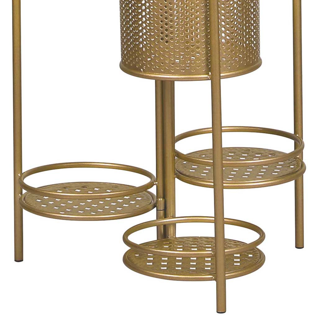 Levede 6 Tier Plant Stand Swivel Outdoor Gold-1910112296051544068